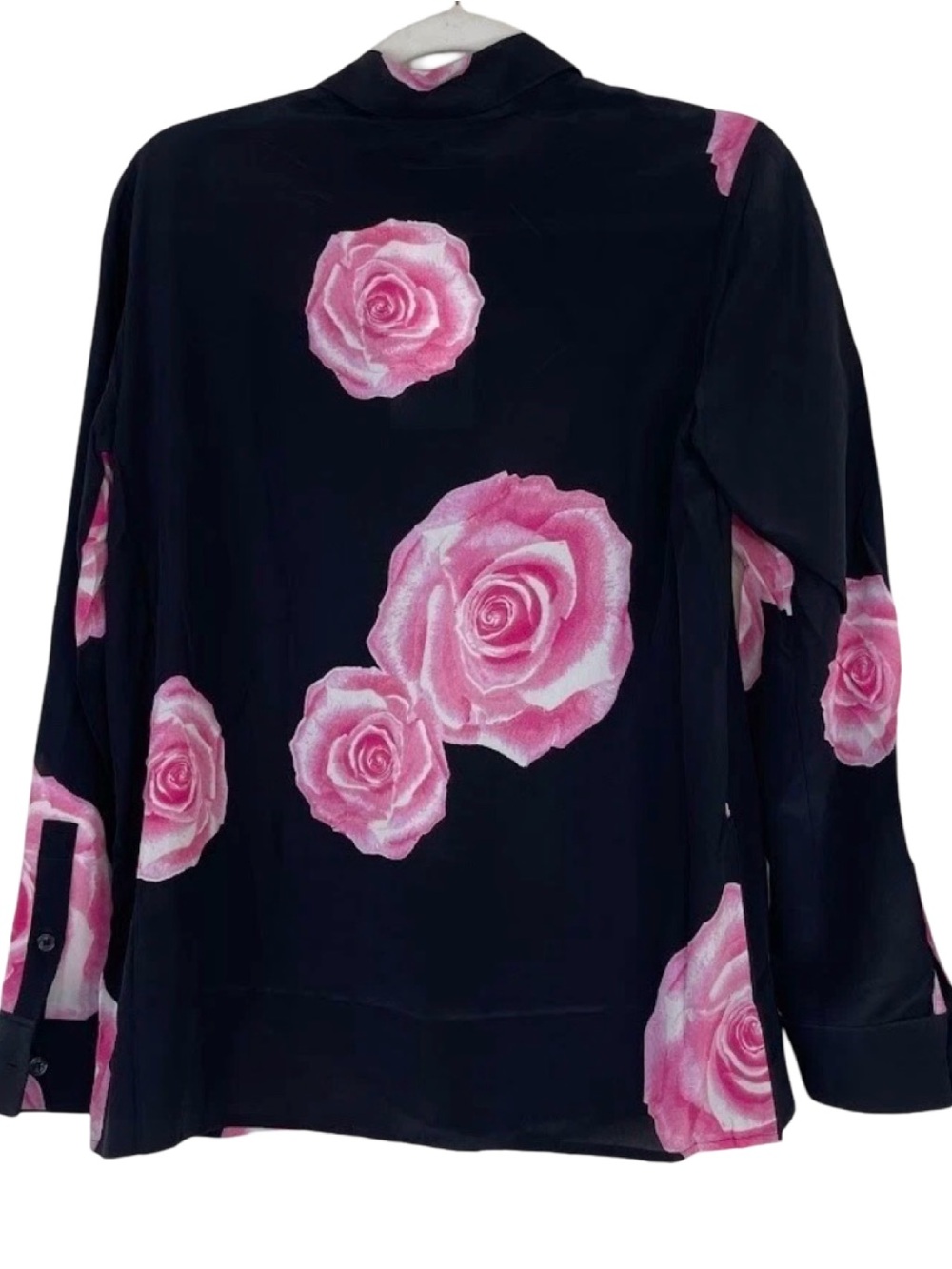 GANNI Fayette Silk Rose Print Blouse-NWT-Size 34-S/XS - Picture 3 of 7